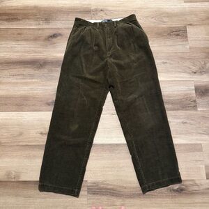 VTG Polo Ralph Lauren Andrew Pants Men 32x30 Brown Corduroy